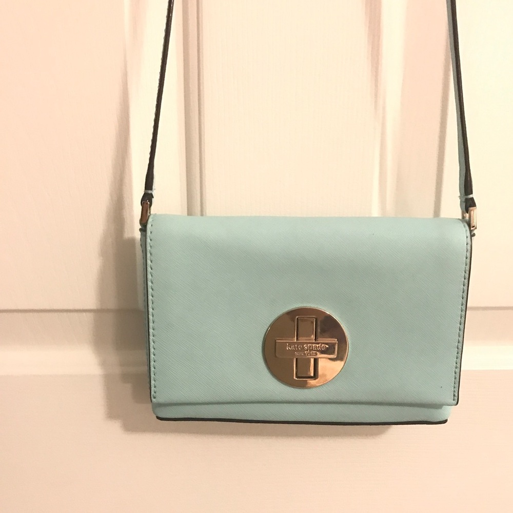 Kate Spade ♠️ Crossbody Bag in Light Blue/Teal